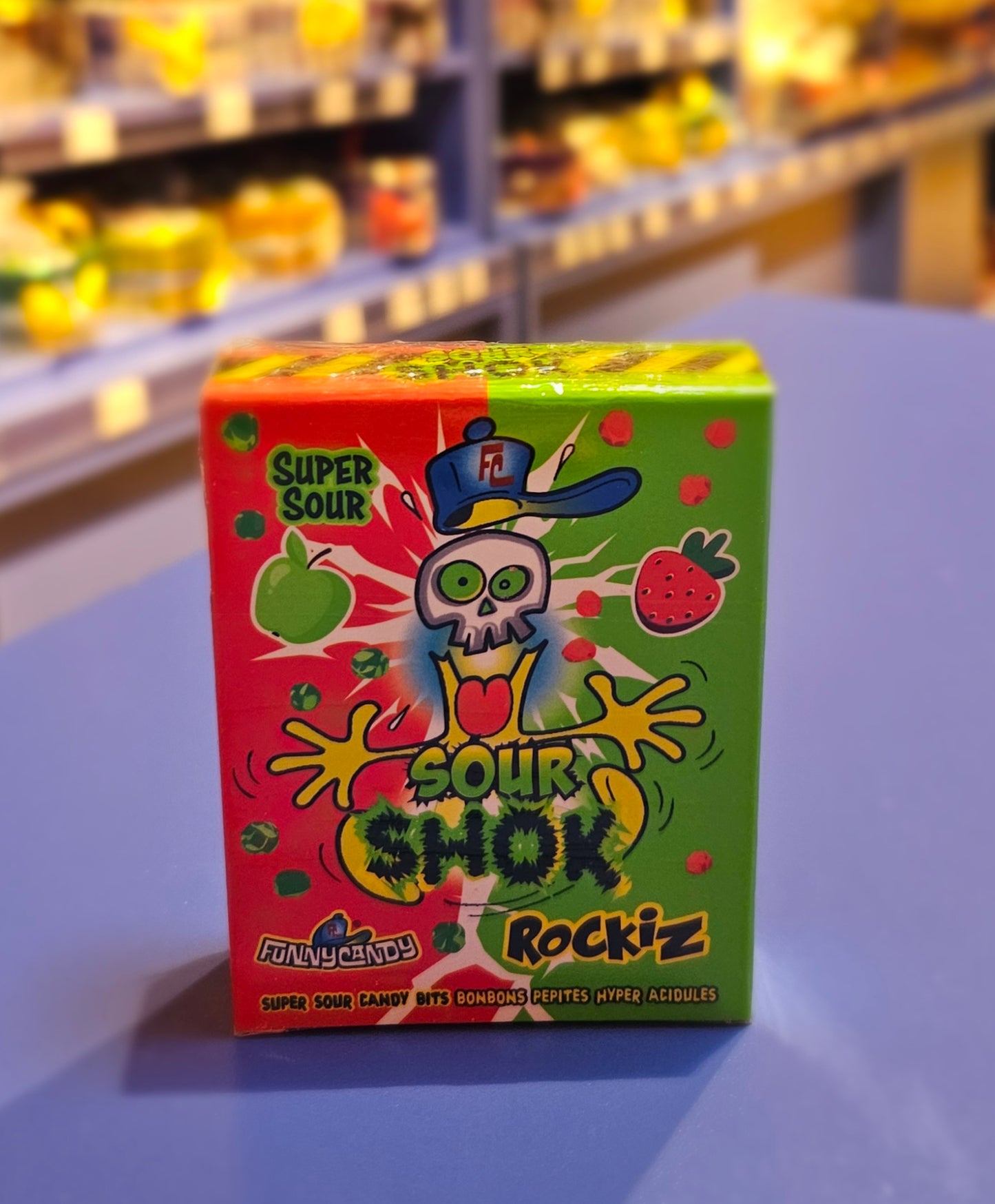 Funny candy sourshock rockiz