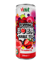Vinut Strawberry Popping Boba Drink