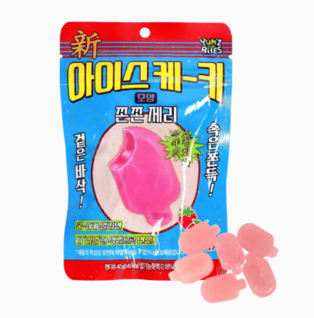 Namul Crunchy Strawberry Ice Cream Gummies