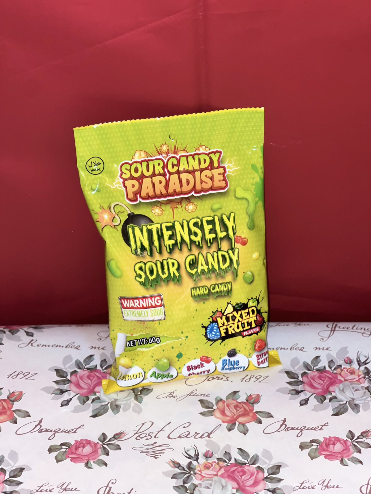 Sour Candy Paradise Intensely sour candy mixed fruits
