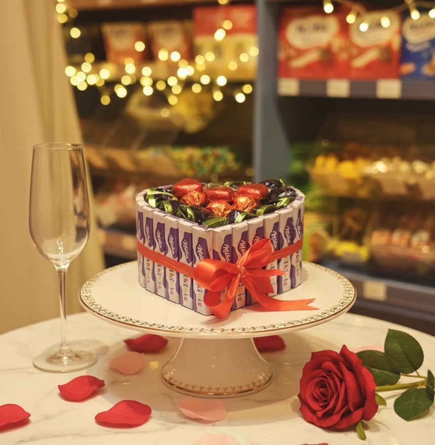 Torta Milka srce