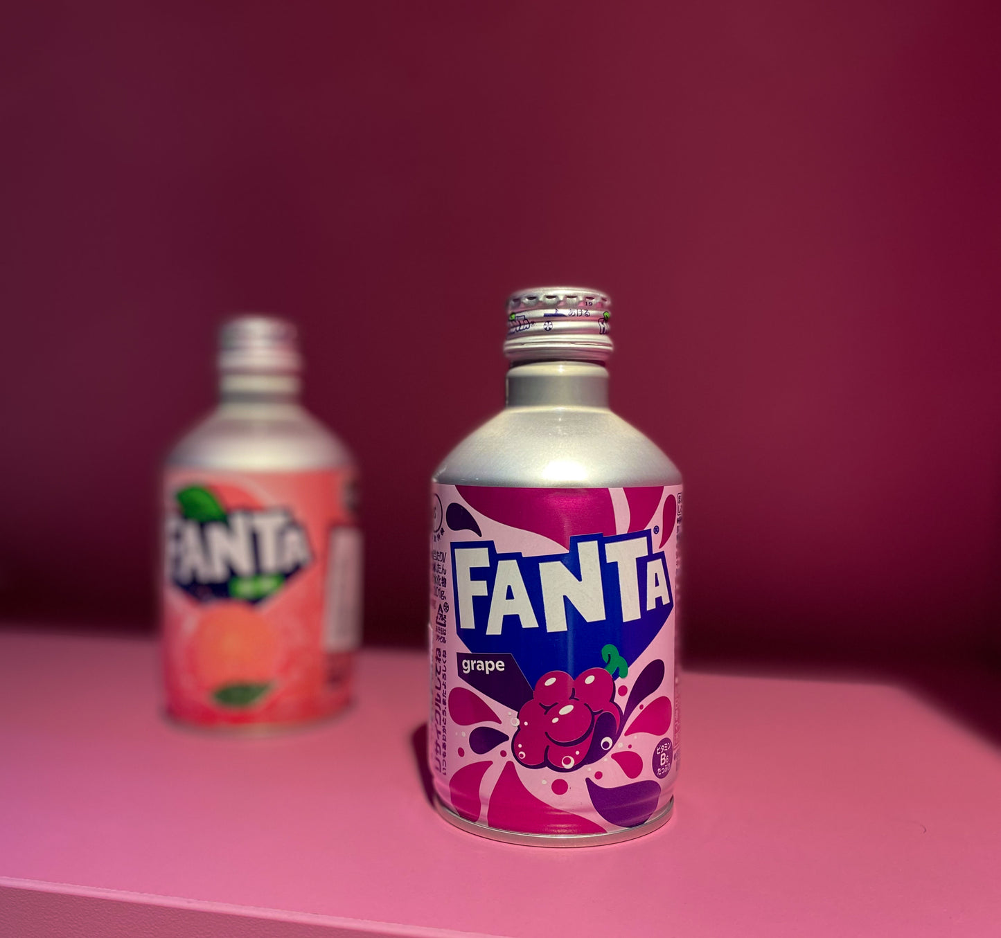 Fanta Grape metal bottle