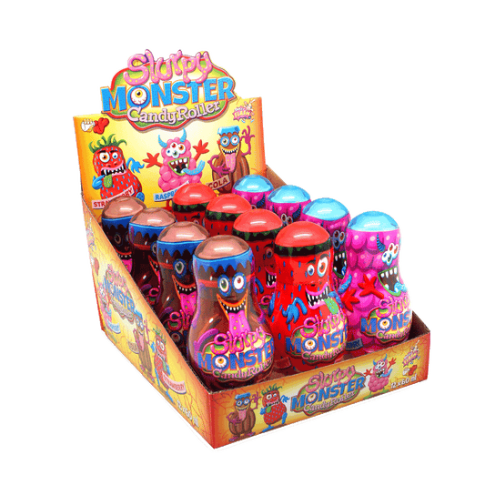 Slurpy monster candy roller