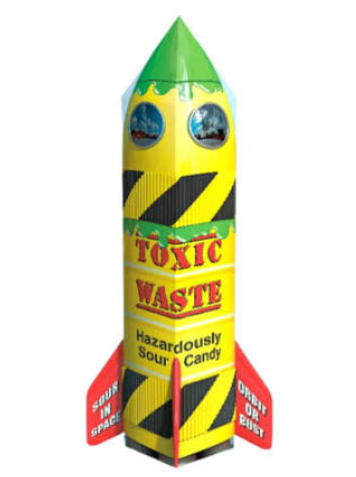 Toxic waste rocket - 3 pack