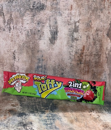 Wareheads Sour Taffy tropical / strawberry and kiwi