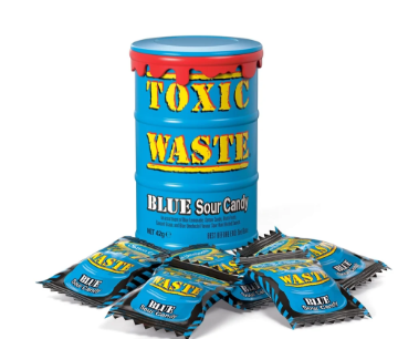 Toxic Waste Sour Candy Blue