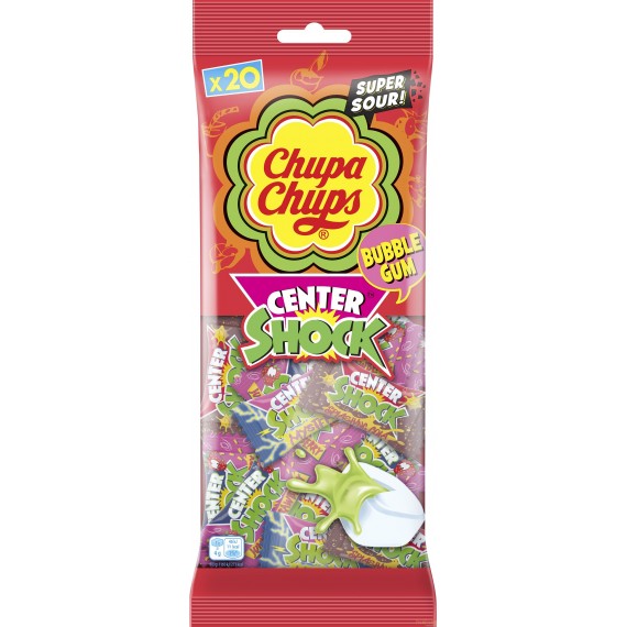 Chuppa Chups Sour Shock Bubblegum / 20 pc