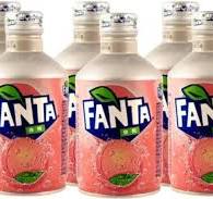 Fanta White peach metal bottle