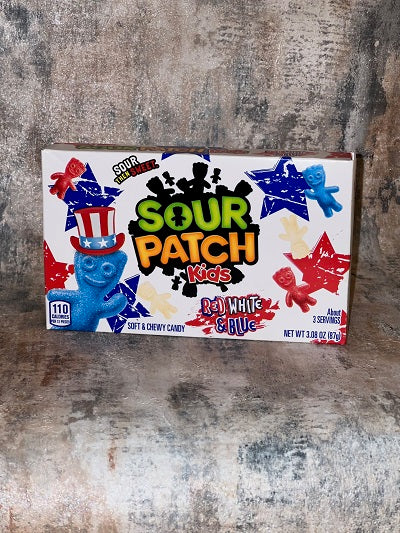 Sour Patch Kids red, white and blue