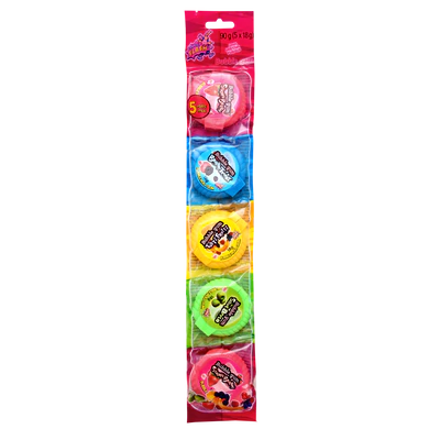 Bubble gum rolls 5 flavours