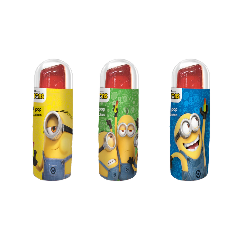 Minion twist pop candy